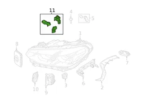 BMW X3 G01 Uchwyt / Mocowanie lampy przedniej 63117931711