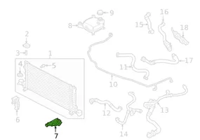 Volvo XC40 Support, fixation radiateur 31686406