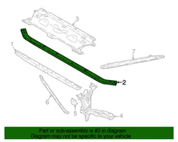 BMW X3 G01 Panel mocowania chłodnicy 51647400109