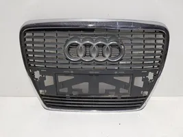 Audi A6 S6 C6 4F Grille calandre supérieure de pare-chocs avant 4F0853651