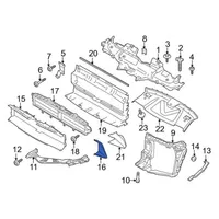 Porsche Macan Condotto d'aria intercooler 95B121699F