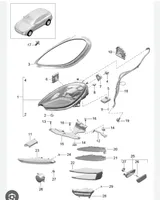 Porsche Macan Staffa faro/fanale 95B941121B