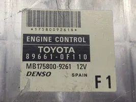 Toyota Corolla Verso E121 Calculateur moteur ECU 896610F110