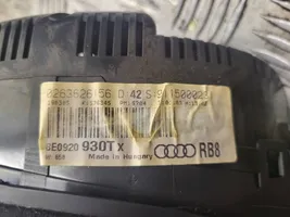 Audi A4 S4 B6 8E 8H Tachimetro (quadro strumenti) 0263626156