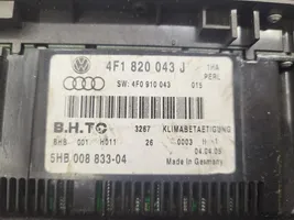 Audi A6 S6 C6 4F Oro kondicionieriaus/ klimato/ pečiuko valdymo blokas (salone) 4F1820043J