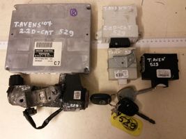 Toyota Avensis T250 Kit centralina motore ECU e serratura 8966105C71