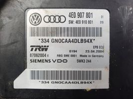 Audi A8 S8 D3 4E Unité de contrôle, module EMF frein arrière 4E0907801