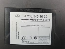 Mercedes-Benz SL R230 Oven keskuslukituksen ohjausyksikön moduuli A2305451032 KEYLESS GO