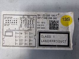 Skoda Octavia Mk2 (1Z) Cadre, panneau d'unité radio / GPS 1Z0035156F