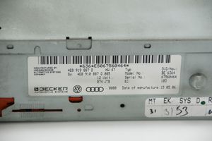 Audi A8 S8 D3 4E Virta-avainkortin lukija 4E0919887D