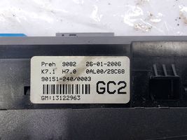 Opel Astra H Climate control/heater control trim 13122963