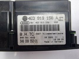 Audi A8 S8 D3 4E Ilmastointi-/lämmityslaitteen säätimen kehys 4E0919158A