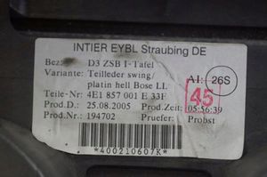 Audi A8 S8 D3 4E Tableau de bord 