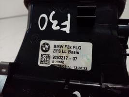 BMW 3 F30 F35 F31 Garniture, panneau de grille d'aération latérale 9253217