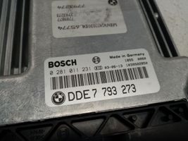 BMW 7 E65 E66 Kit centralina motore ECU e serratura 7793273