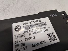 BMW 3 F30 F35 F31 Istuimen säädön moduuli 9216468