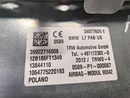 BMW 3 F30 F35 F31 Poduszka powietrzna Airbag pasażera 9227160