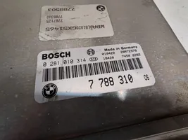 BMW 5 E39 Komputer / Sterownik ECU i komplet kluczy 7788310