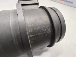 BMW 3 E90 E91 Mass air flow meter 7788743