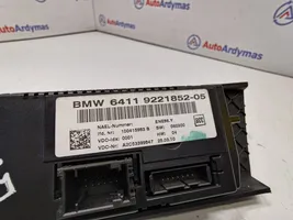 BMW 3 E90 E91 Oro kondicionieriaus/ klimato/ pečiuko valdymo blokas (salone) 64119221852