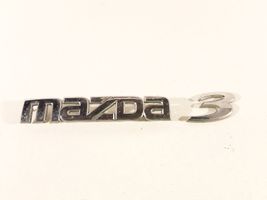 Mazda 3 I Gamintojo ženkliukas/ modelio raidės BN8V51710