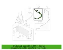 Subaru Legacy Tubo flessibile aria condizionata (A/C) 73425AG04B