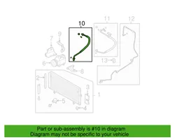 Subaru Outback Трубка (трубки)/ шланг (шланги) кондиционера воздуха 73424AG00A