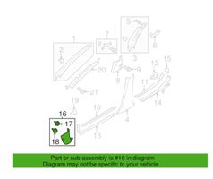 Subaru Legacy Moldura protectora del borde delantero 94060AG020