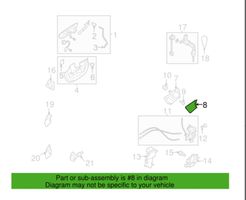 Subaru Legacy Cache de poignée de porte arrière 61120AG00AJC