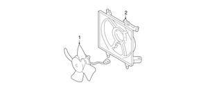 Subaru Legacy Ventilateur de refroidissement de radiateur électrique 45121AG02A