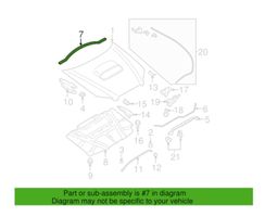 Subaru Legacy Guma variklio skyriaus 57252AG01A