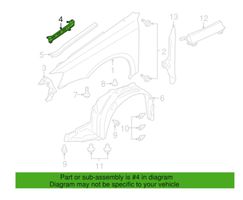 Subaru Legacy Support de montage d'aile 57160AG01A9P