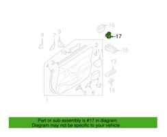 Subaru Legacy Sensore portiera posteriore 83331AE