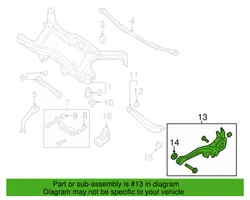 Subaru Legacy Pivot de moyeu arrière 20252AG001