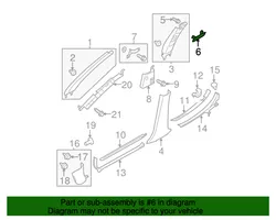 Subaru Outback Drošības spilvenu pārvalks 94067AG120