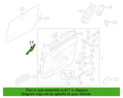 Subaru Legacy Kita priekinių durų apdailos detalė 94251AG05A