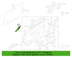 Subaru Legacy Kita priekinių durų apdailos detalė 94251AG04A