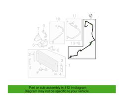 Subaru Legacy Ilmastointilaitteen putki (A/C) 73431AG05A