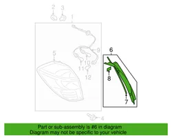 Subaru Legacy Rivestimento modanatura del faro posteriore 84953AG09B