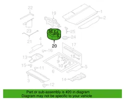 Subaru Legacy Rivestimento vano della ruota di scorta 97035AG02A