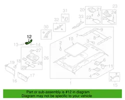 Subaru Legacy Poignée de maintien plafond avant 92041AG02BOR