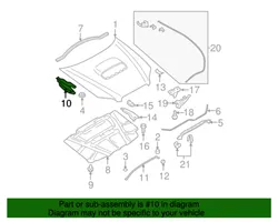 Subaru Legacy Konepellin saranat 57260AG0109P