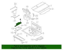 Subaru Outback Revestimiento de alfombra del suelo del maletero/compartimento de carga 95067AG06BJC