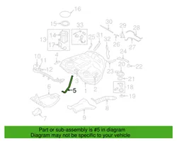 Subaru Legacy Staffa di fissaggio del serbatoio del carburante 42017AG03A