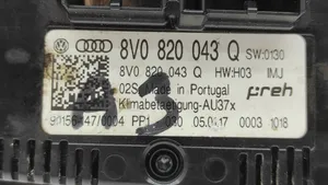 Audi A3 S3 8V Climate control unit 8V0820043Q