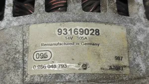 Opel Vectra C Générateur / alternateur 93169028