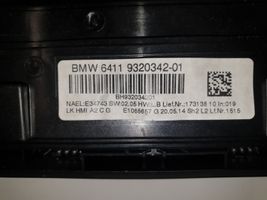 BMW 3 F30 F35 F31 Air conditioning (A/C) switch 9320342