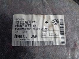 Volkswagen PASSAT B7 Rivestimento pannello laterale del bagagliaio/baule 3AE867428