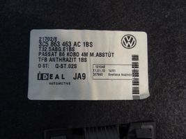 Volkswagen PASSAT B7 Trunk/boot floor carpet liner 3C5863463AC