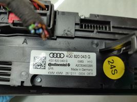 Audi A6 S6 C7 4G Oro kondicionieriaus/ klimato/ pečiuko valdymo blokas (salone) 4G0820043G